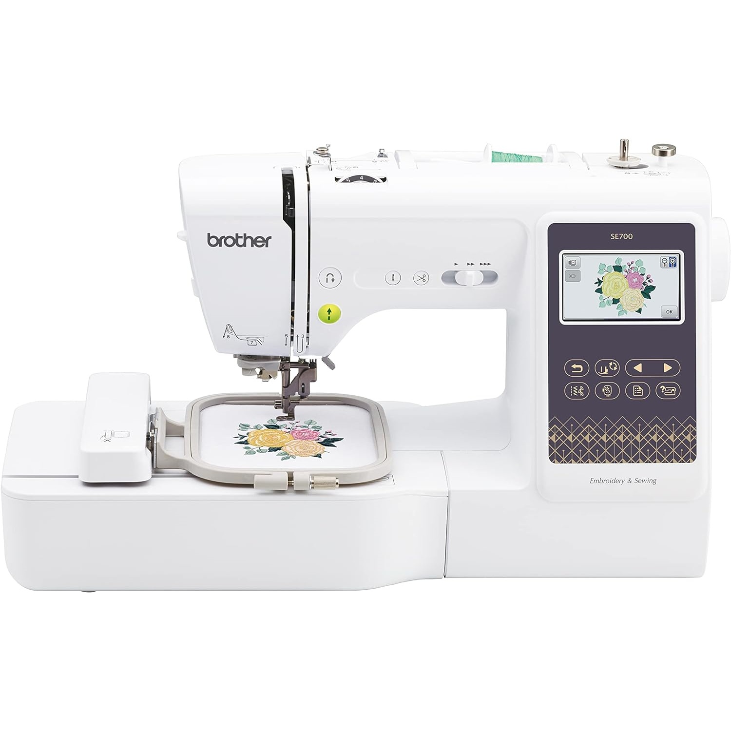 Brother SE700 Sewing and Embroidery Machine, Wireless LAN Connected, 135 Built-in Designs, 103 Built-in Stitches, Computerized, 4