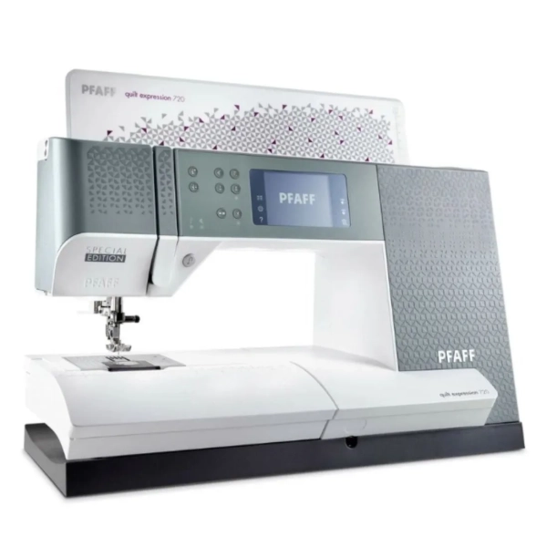 PFAFF Machine à coudre  Expression 720 Quilt spéciale Edition + Table d'extension + set de couture n°1 offert