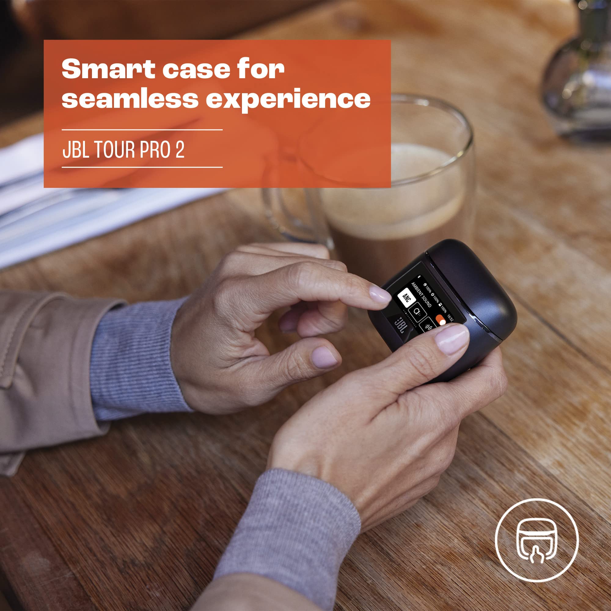 JBL Tour Pro 2 - True Wireless Noise Cancelling Earbuds, Small