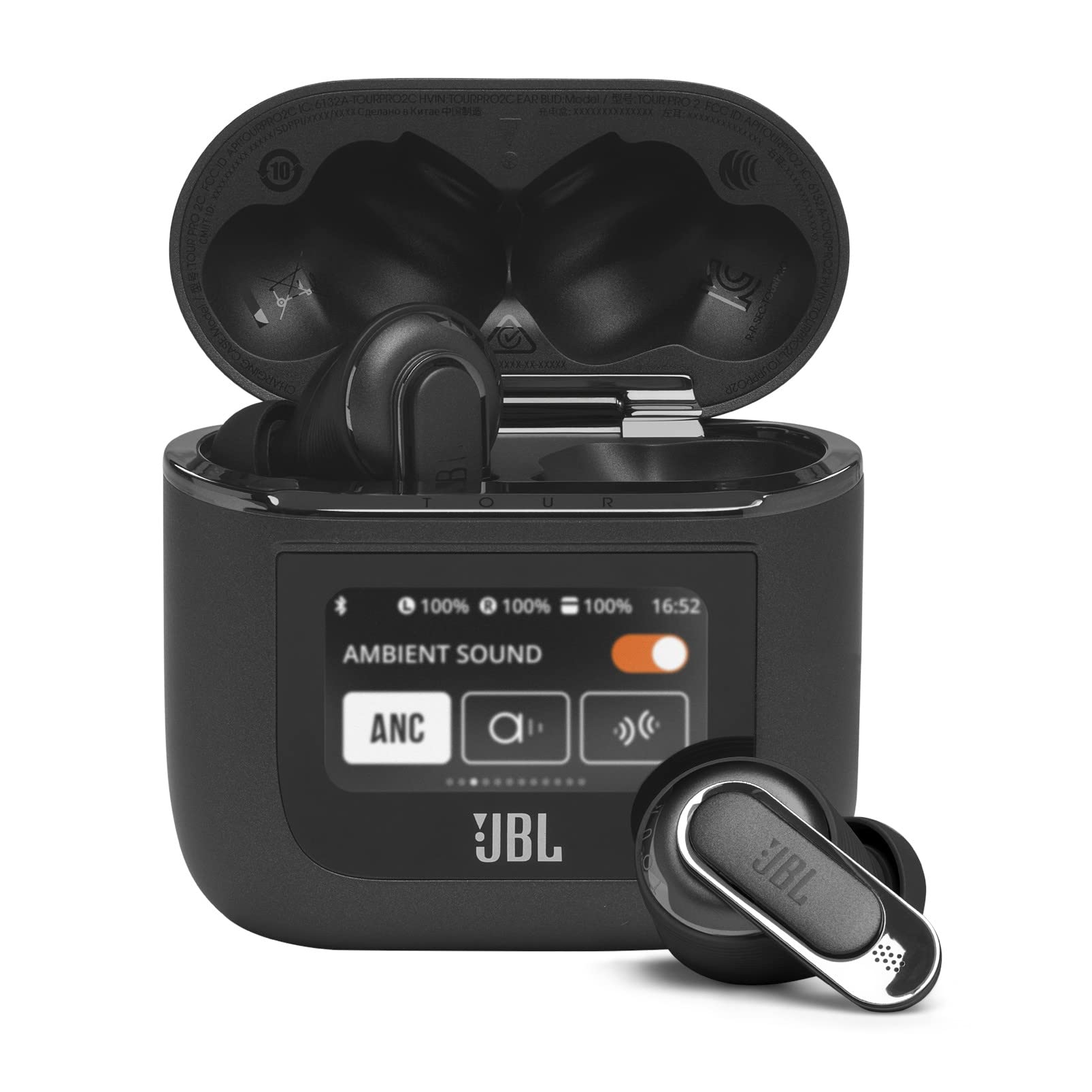 JBL Tour Pro 2 - True Wireless Noise Cancelling Earbuds, Small