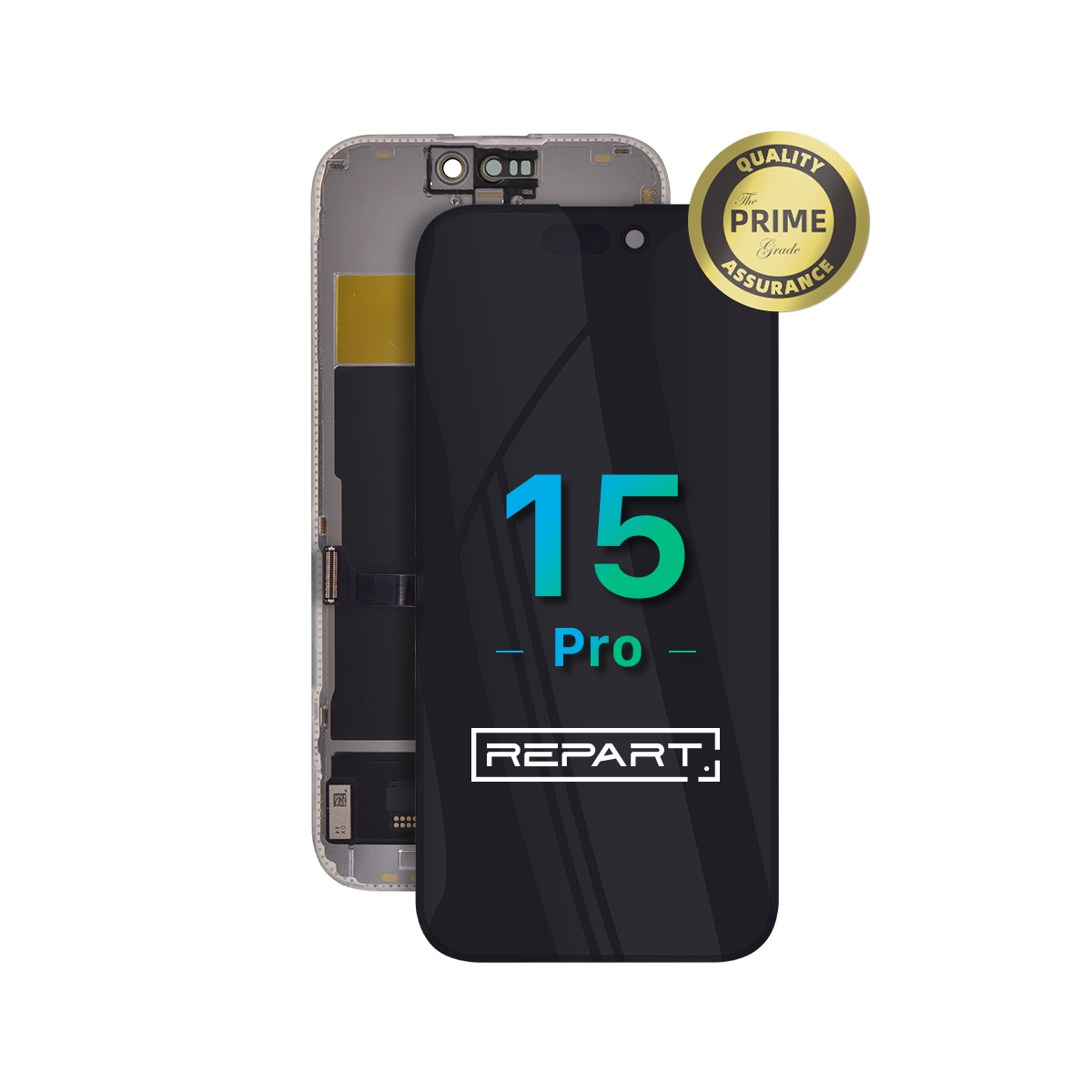 MYYIE iPhone 15 Pro Soft OLED Screen Assembly Replacement (Prime, 120Hz)