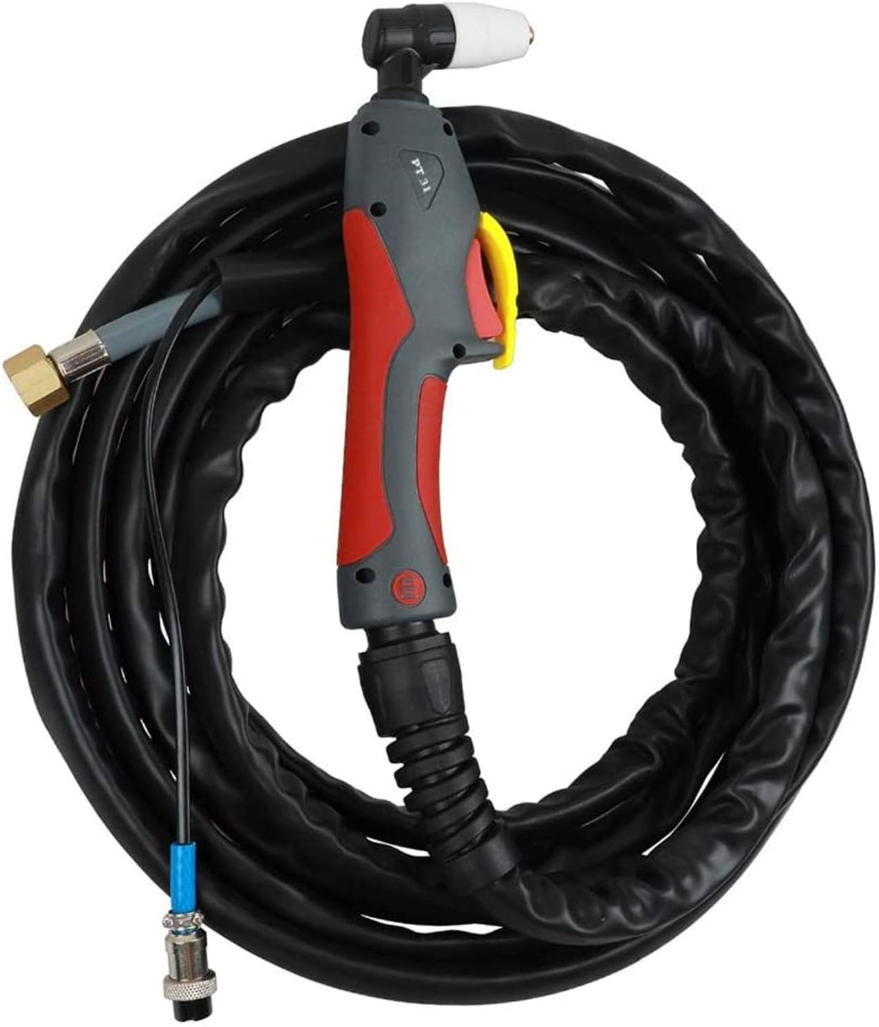 Reboot Plasma Cutter Torch 40A PT31 16FT, Heavy Duty Duty Cycle Cutting & 50A Capacity, Compatible with PT31, JG-40, WSD-LG40, and Models like LGK40, CUT40.