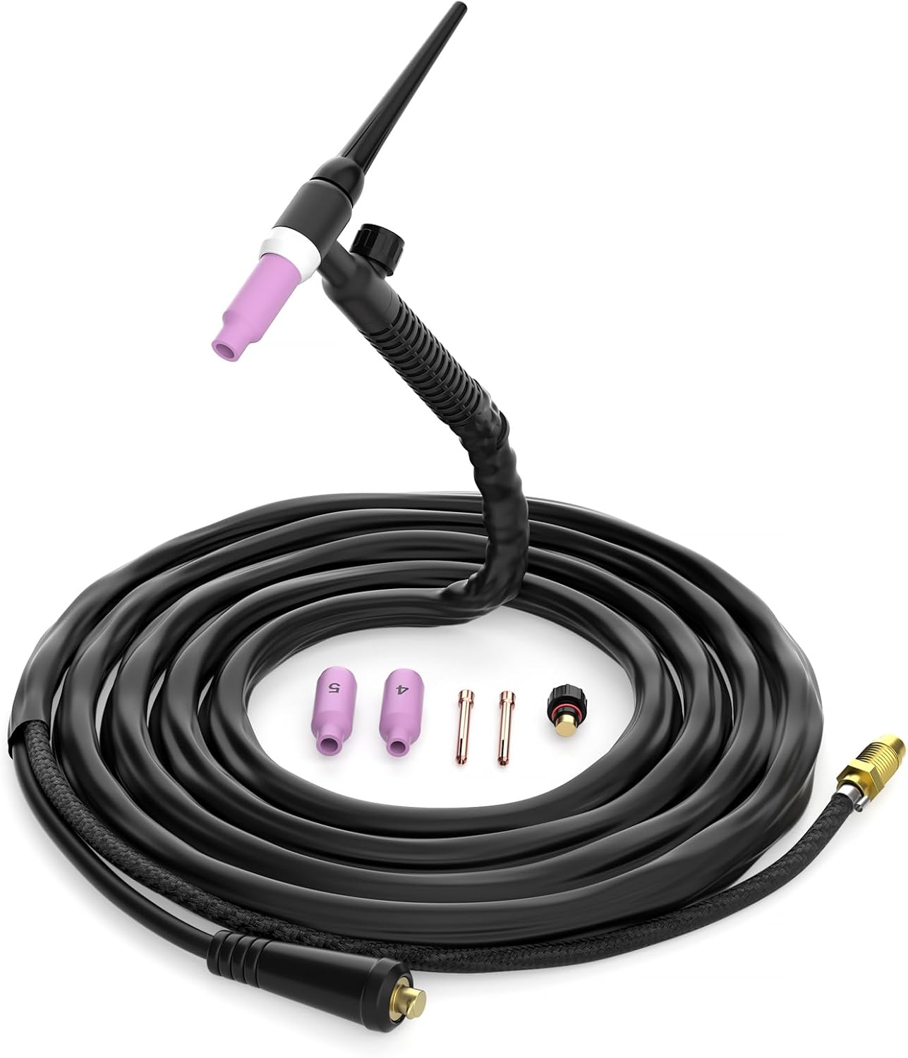 TIG Welding Torch, WP-17FV Argon Air Cooled Lift TIG Torch, 150Amp 10-25mm Connector (WP17V-2025)