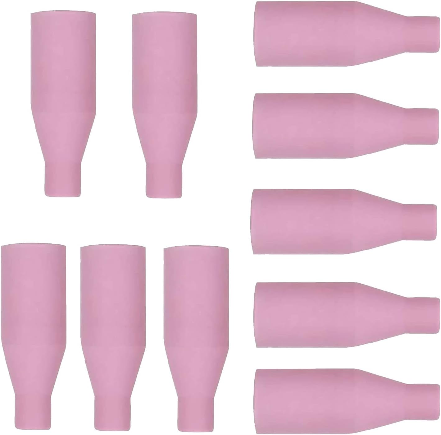 Mig Welder Ceramic Nozzle MB15 15AK 10-Pack, Gasless Consumables for MIG/MAG Torch, MIG Contact Tips, MIG Welding Machine Accessories.