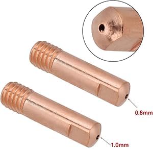 Reboot Mig Welder Consumable Set Mig Torch Contact Tips Gas Nozzles for .030'' 0.8/1.0mm MB15 15AK Accessories 42PCS Welding Torch Accessories