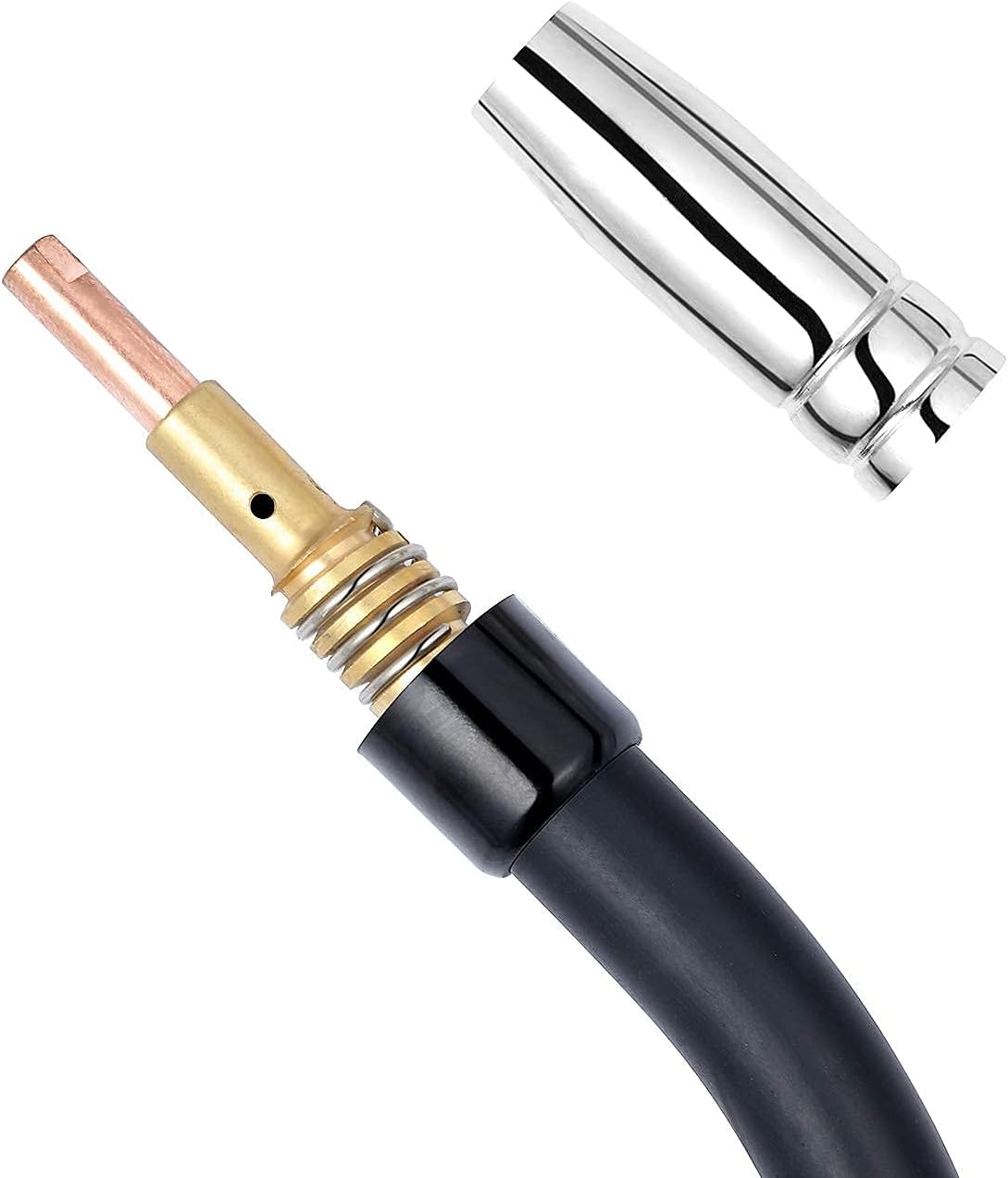 Reboot Mig Welder Consumable Set Mig Torch Contact Tips Gas Nozzles for .030'' 0.8/1.0mm MB15 15AK Accessories 42PCS Welding Torch Accessories