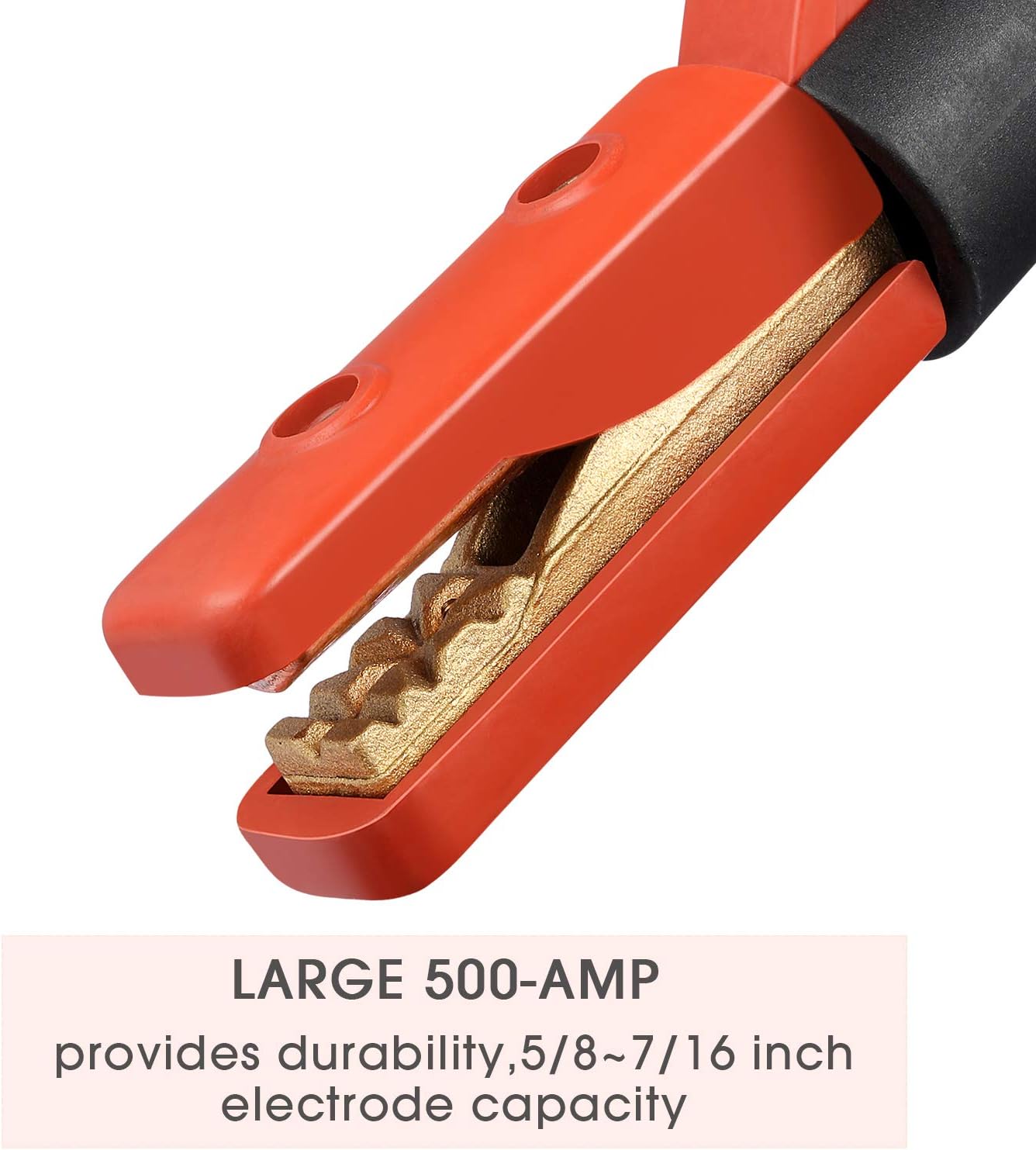 Reboot Welding Electrode Holder 500AMP Heavy Duty Jaw Holding Plier Electrode Clamp of Welding Machine ARC Welder American Design