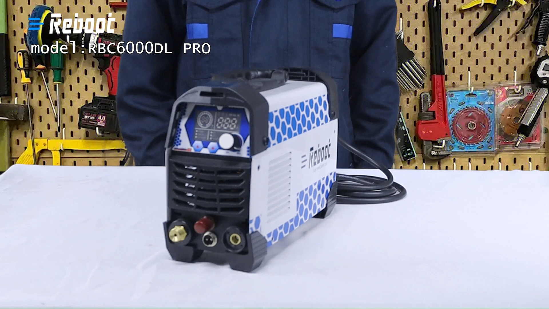 Reboot Pro 60A Plasma Cutter 2025, Pilot Arc Non-Contact Cutting, 120V/240V Dual Voltage,Large Digital Smart Screen, Enhanced for Metal/Mesh/Stainless Steel, 1/2'' Clean Cut 3/4