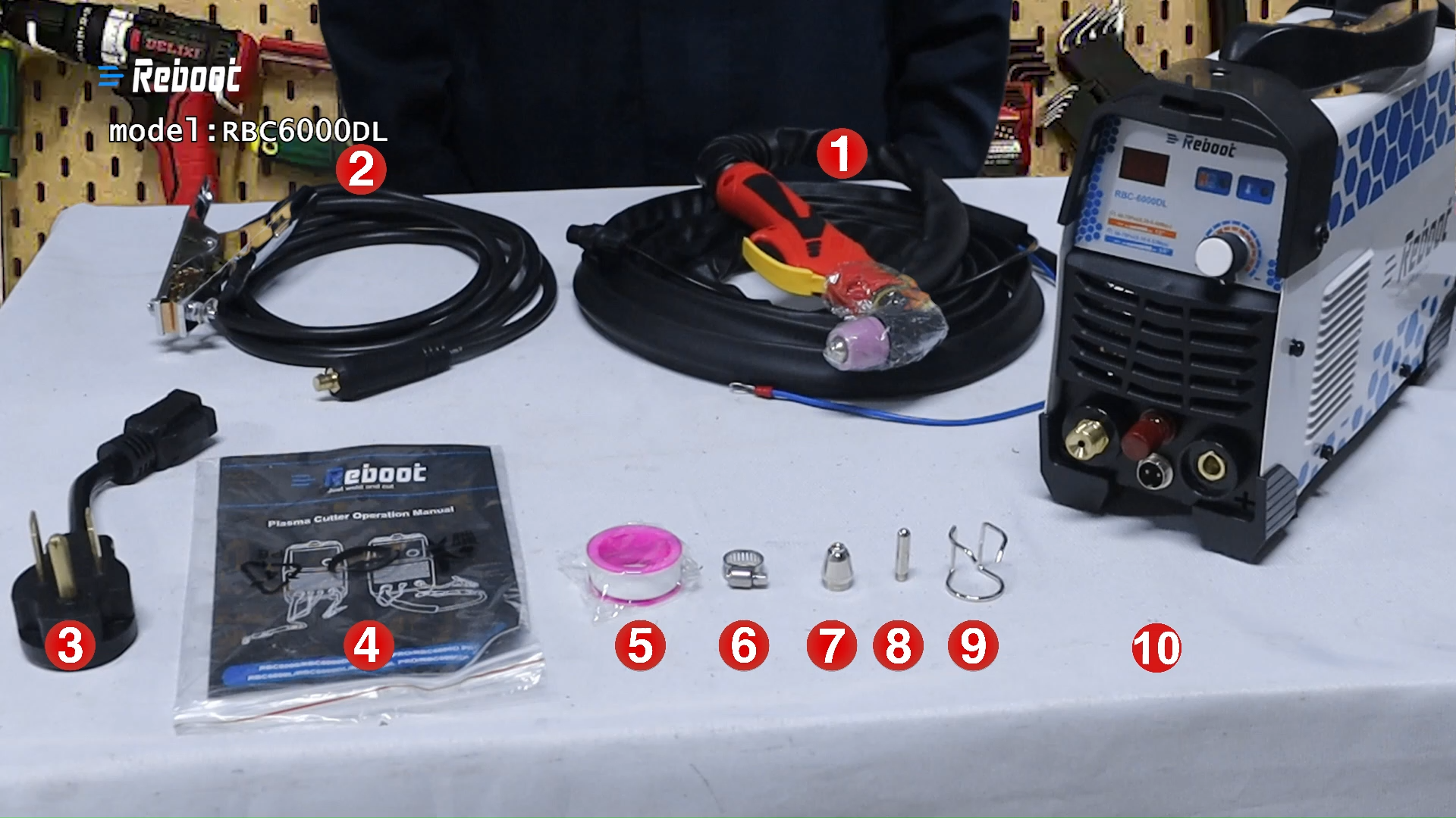 Reboot Plasma Cutter, 2025 Upgraded 60Amps Portable IGBT Inverter, 1/2 Inch Clean Cut for DIY and Small Business Projects