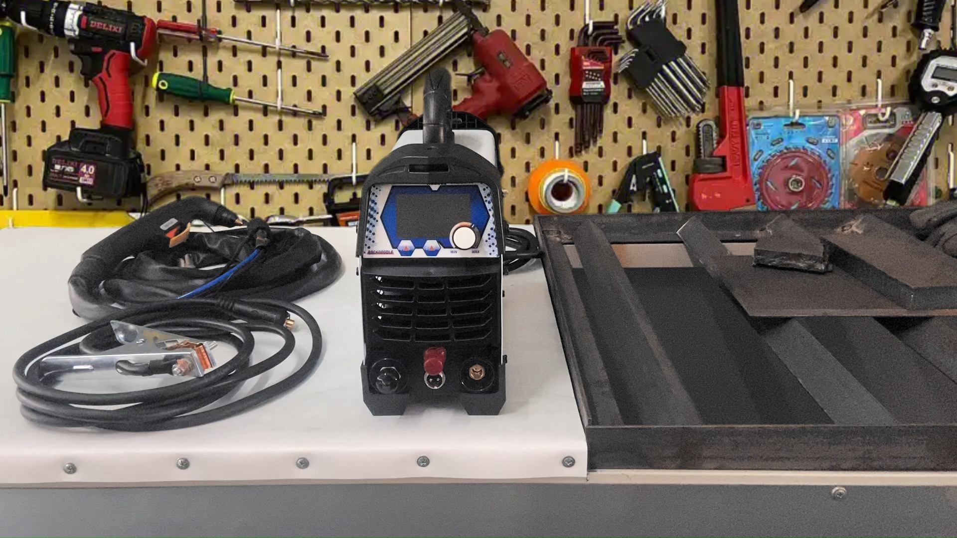 Reboot Plasma Cutter Non-High Frequency Non-Touch Pilot Arc, 120V/240V Dual Voltage, 1 Inch Max Cut 5/8 Inch Clean Cut, Mesh Cutting, 2T/4T, Large LED Display for Beginners DIY