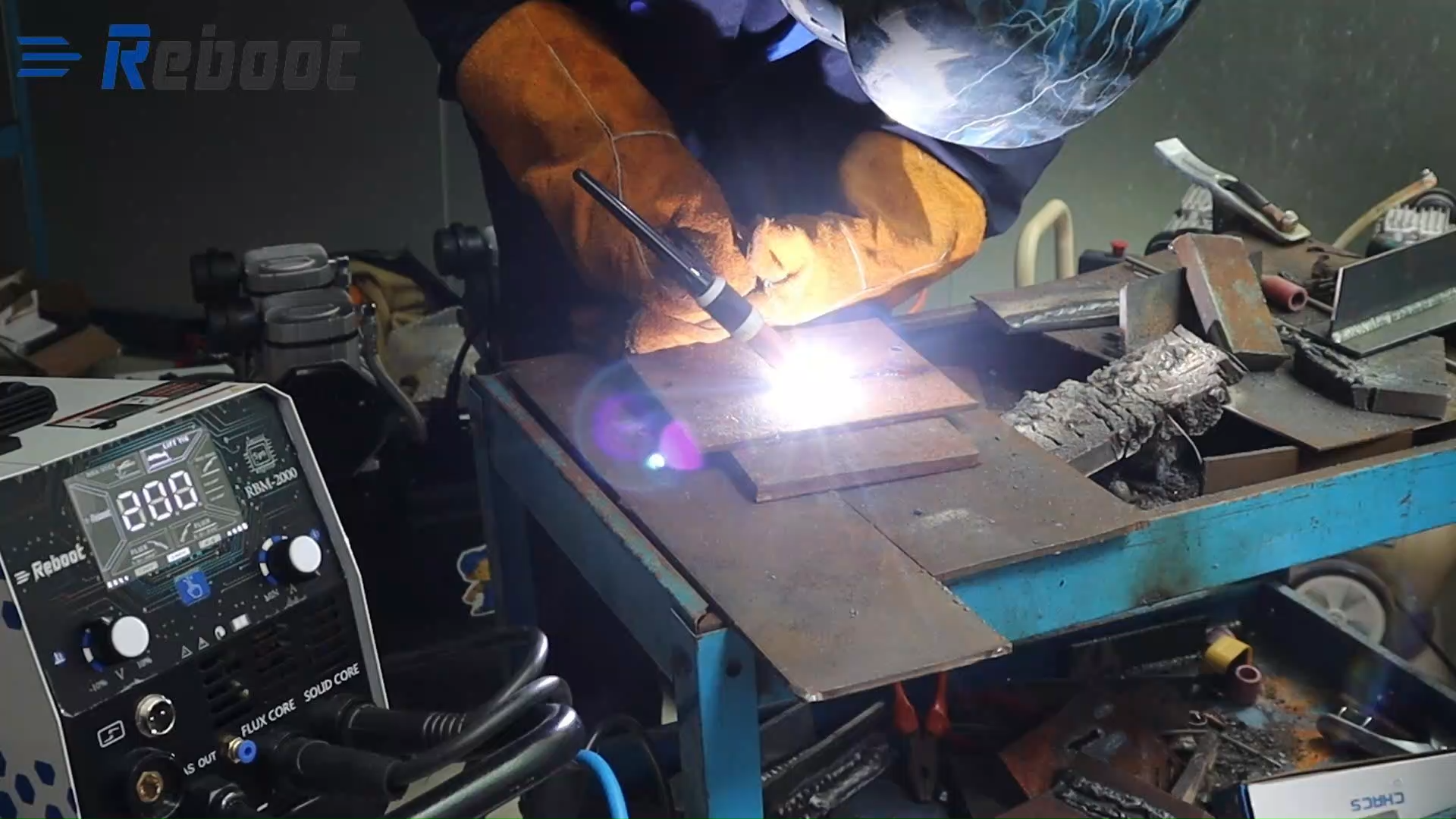 Reboot RBM2000 5-in-1 Welder 120V/240V with Spool Gun - 2025 Upgrade Complete Kit for Aluminum Welding, Steel, Metal Finishing, MIG, Flux Core, Lift TIG, Stick Welding Machine