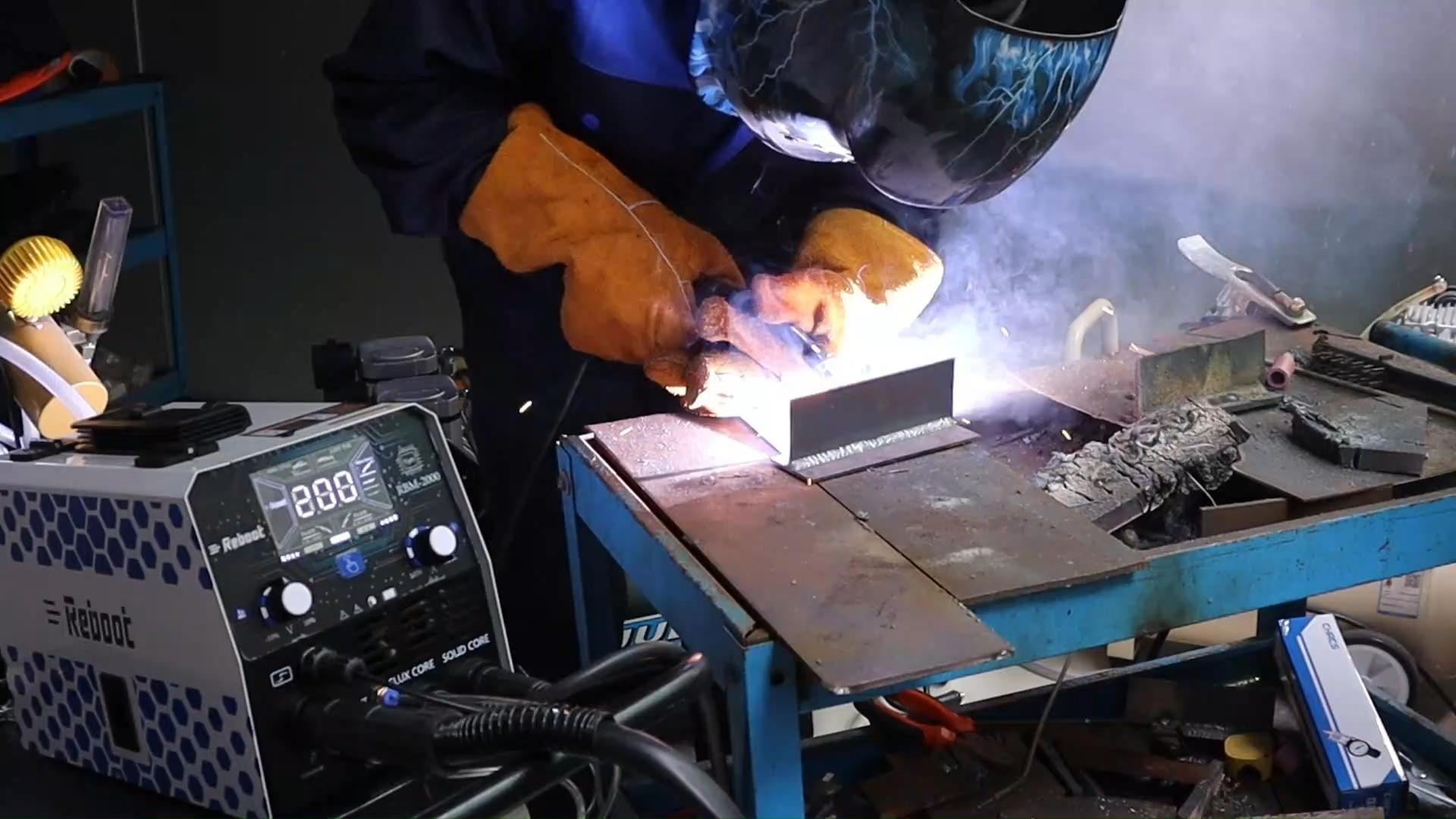 Reboot RBM2000 5-in-1 Welder 120V/240V with Spool Gun - 2025 Upgrade Complete Kit for Aluminum Welding, Steel, Metal Finishing, MIG, Flux Core, Lift TIG, Stick Welding Machine