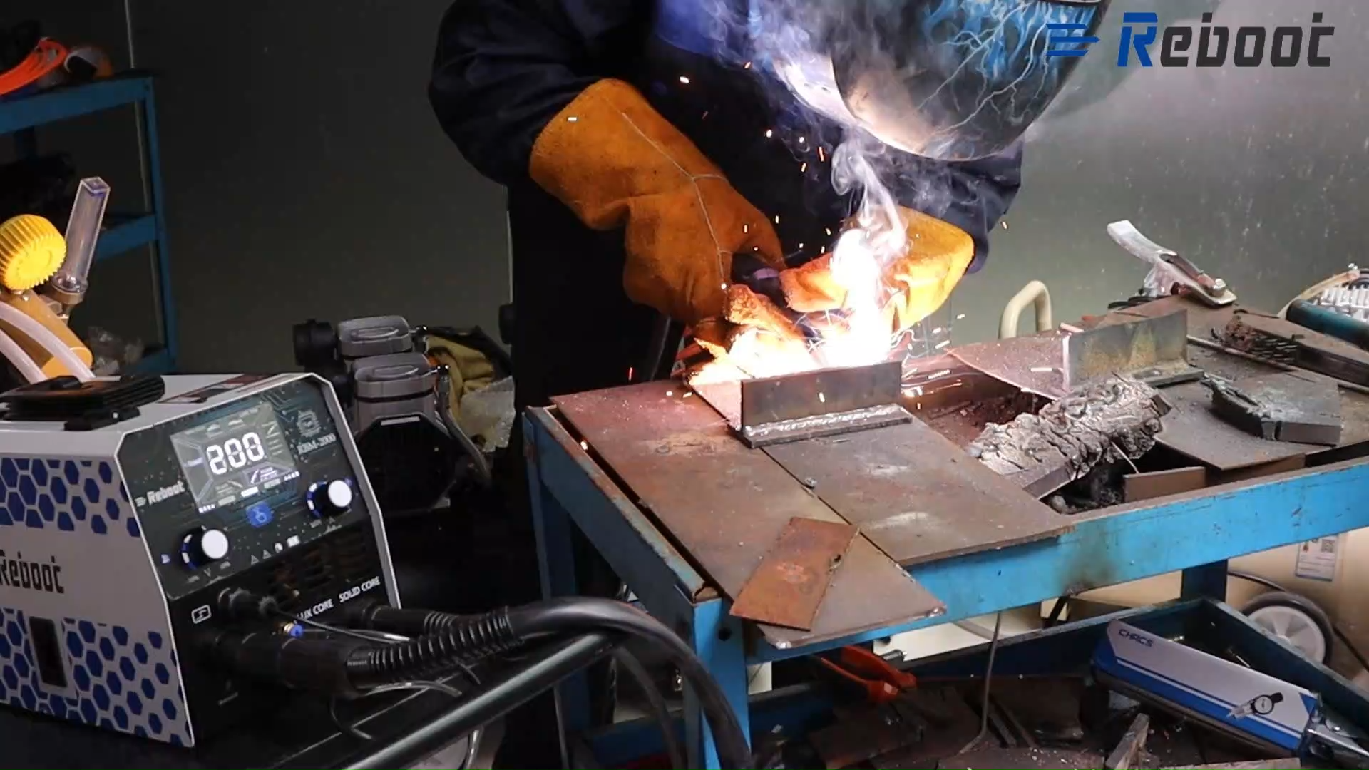 Reboot RBM2000 5-in-1 Welder 120V/240V with Spool Gun - 2025 Upgrade Complete Kit for Aluminum Welding, Steel, Metal Finishing, MIG, Flux Core, Lift TIG, Stick Welding Machine