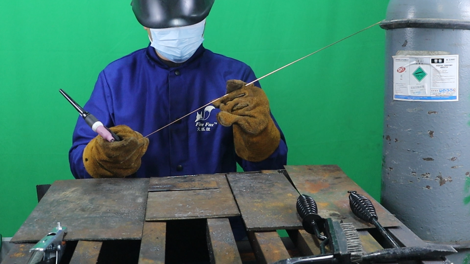 TIG Welding Torch, WP-17FV Argon Air Cooled Lift TIG Torch, 150Amp 10-25mm Connector (WP17V-2025)