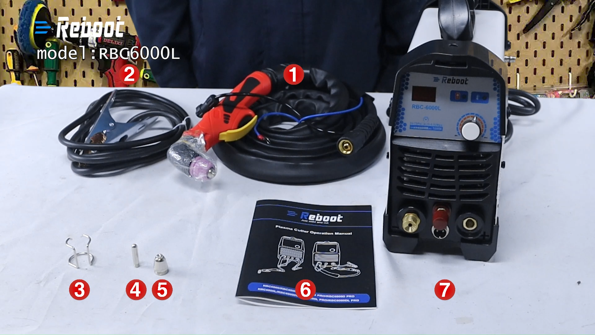 Reboot Plasma Cutter, 2025 Upgraded 60Amps Portable IGBT Inverter, 1/2 Inch Clean Cut for DIY and Small Business Projects