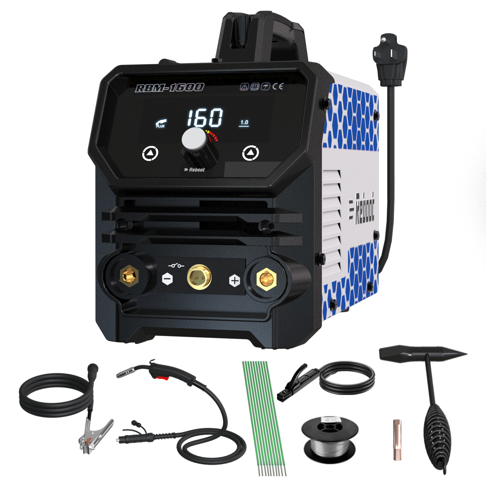 Reboot 160A MIG Welder,3-in-1 120V Welding Machine