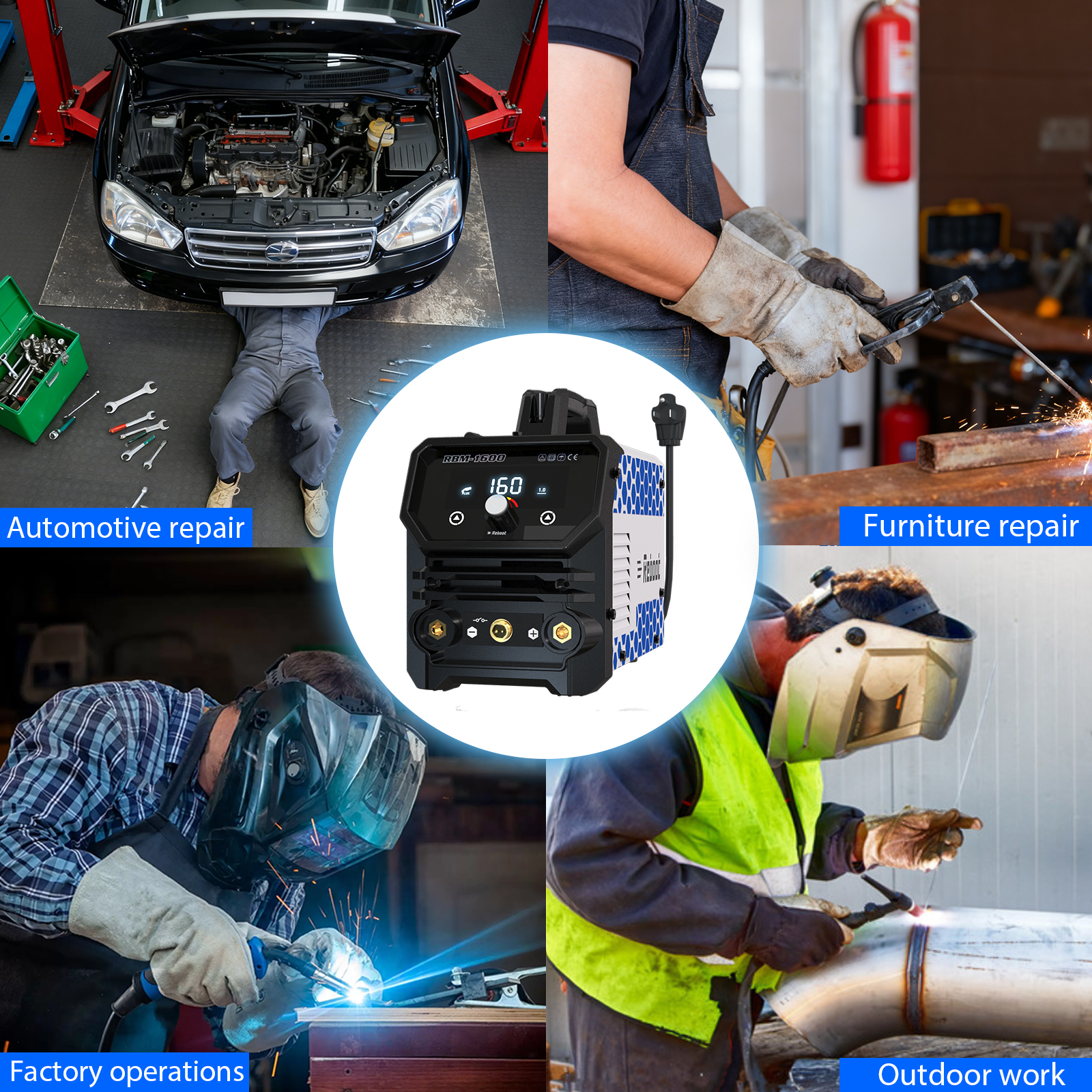 Reboot 160A MIG Welder,3-in-1 120V Welding Machine
