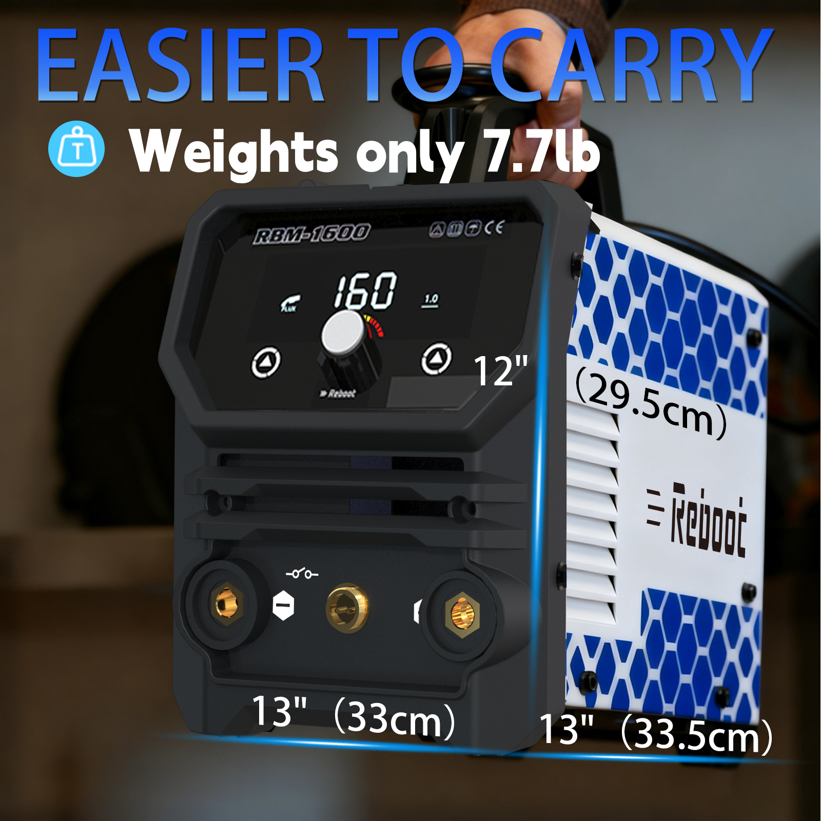Reboot 160A MIG Welder,3-in-1 120V Welding Machine