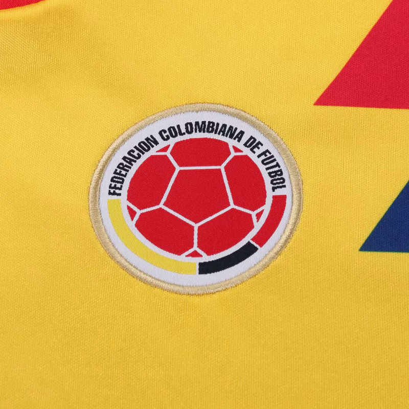 1990 Colombia Home Kids Retro Soccer Jersey