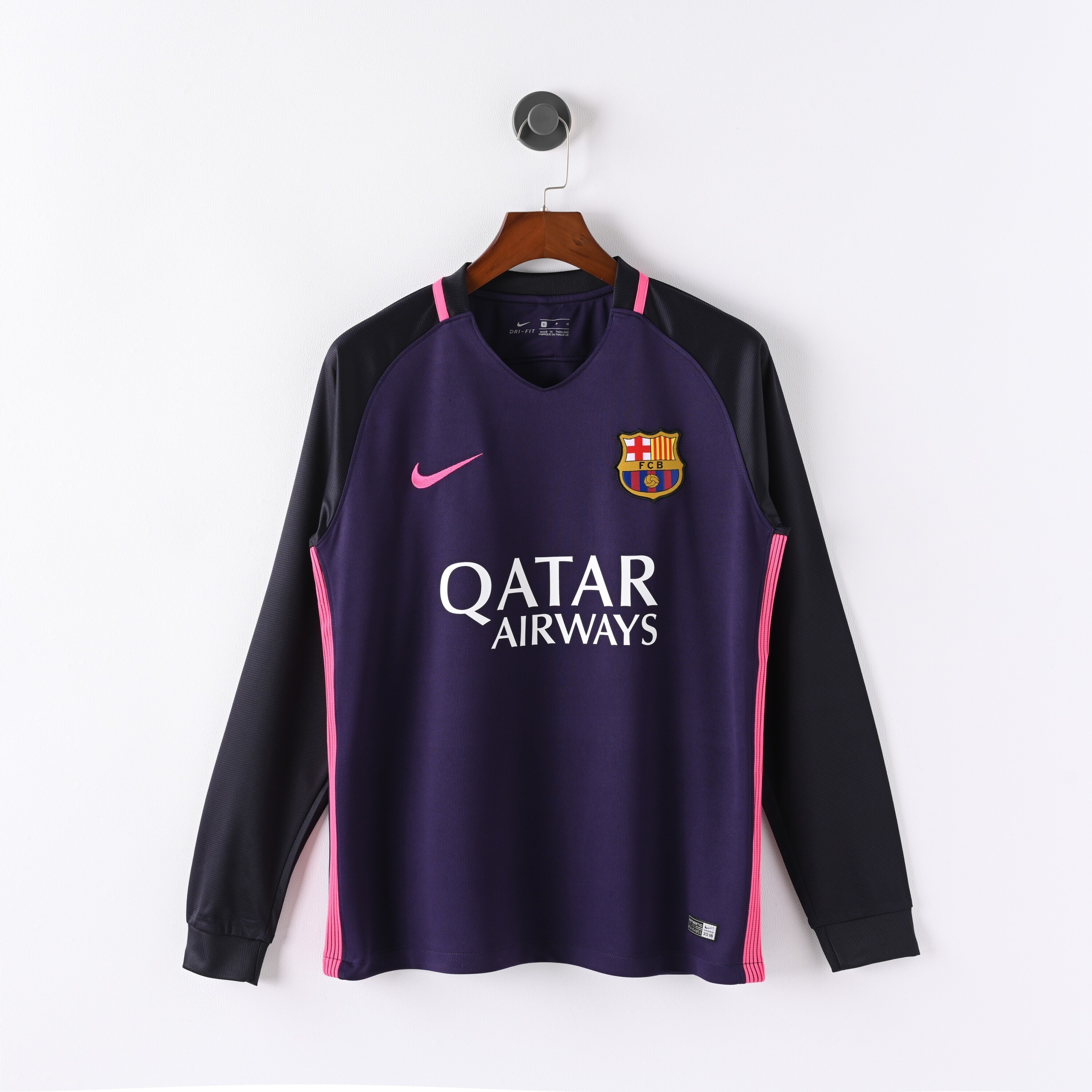 2016-2017 BAR Away Long Sleeve Retro Soccer Jersey (长袖)