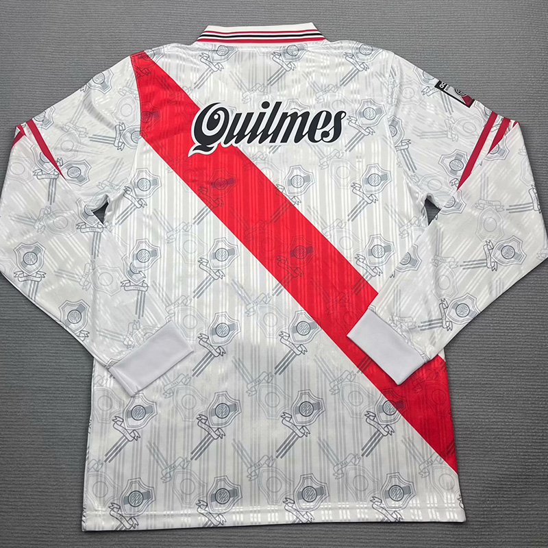 1996-1997 River Plate Home Long Sleeve Retro Soccer Jersey (长袖)