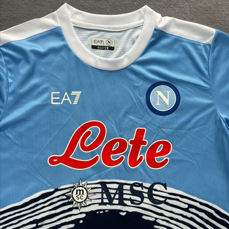 21-22 Napoli Sky blue Commemorative Edition Fans Soccer Jersey