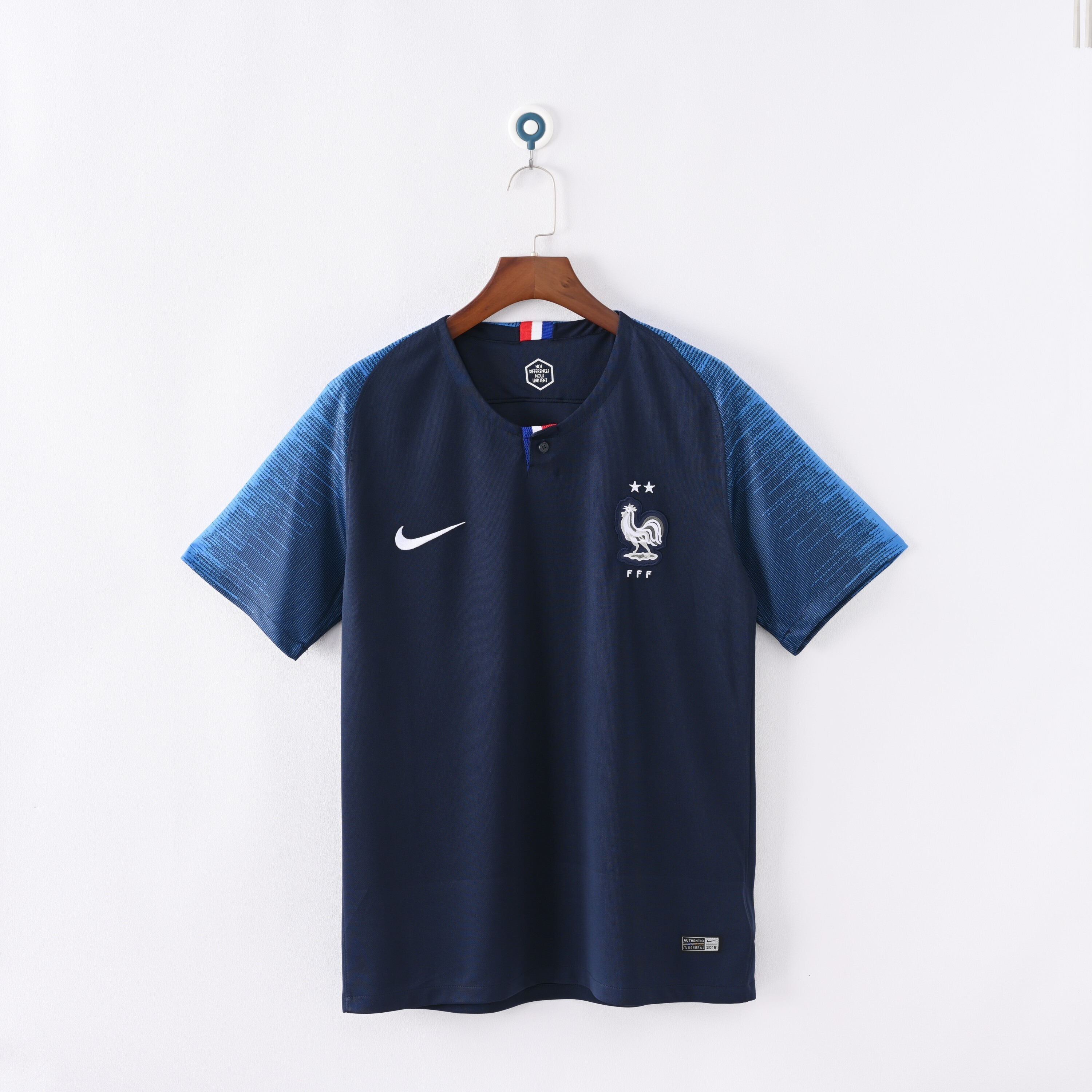 2018 France Home Retro Soccer Jersey（Retro)