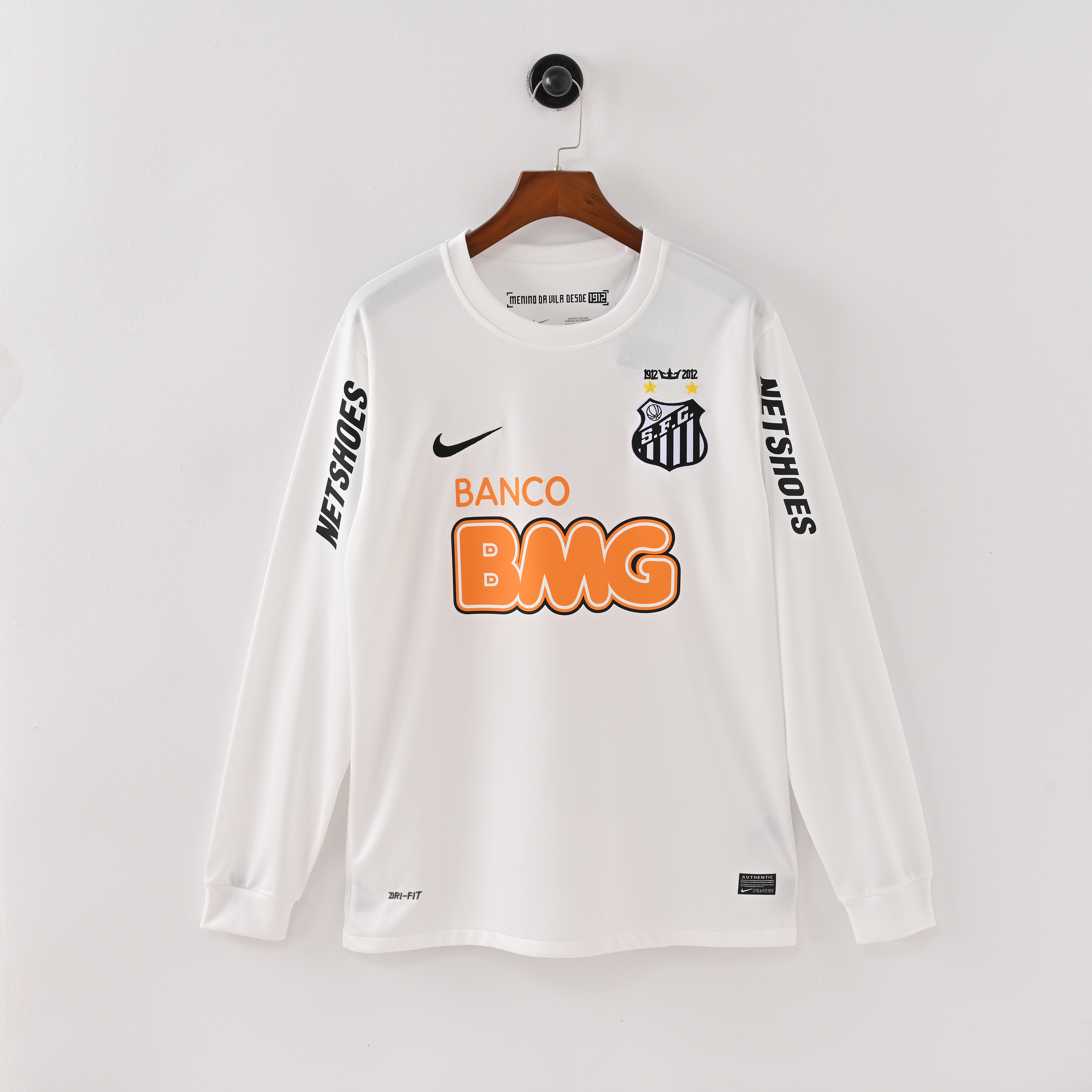 2012-2013 Santos FC Home Long Sleeve Retro Soccer Jersey (长袖)