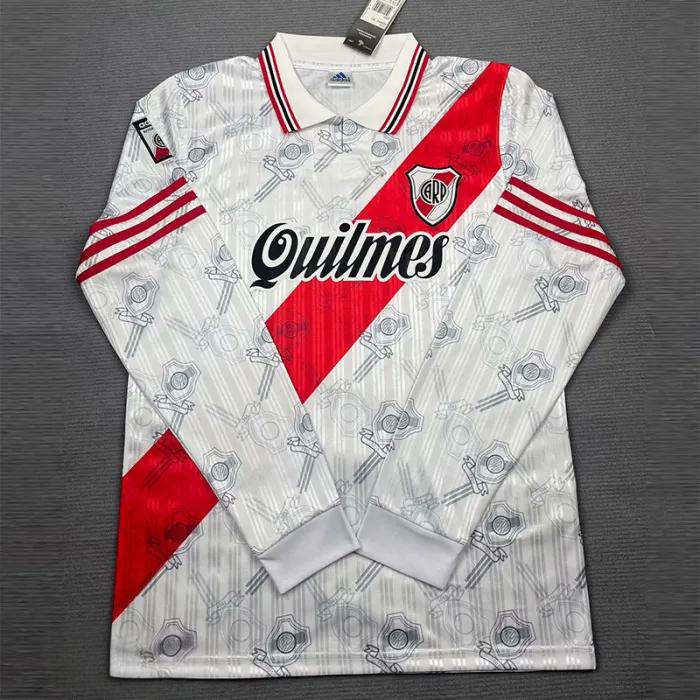 1996-1997 River Plate Home Long Sleeve Retro Soccer Jersey (长袖)