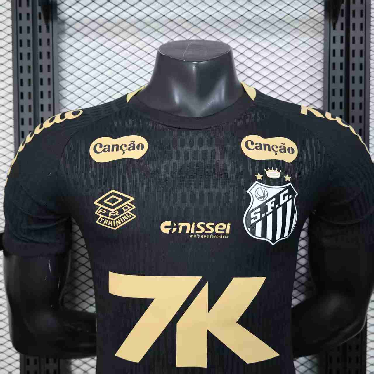 25-26 Santos FC Black Special Edition Player VersionTraining Shirts