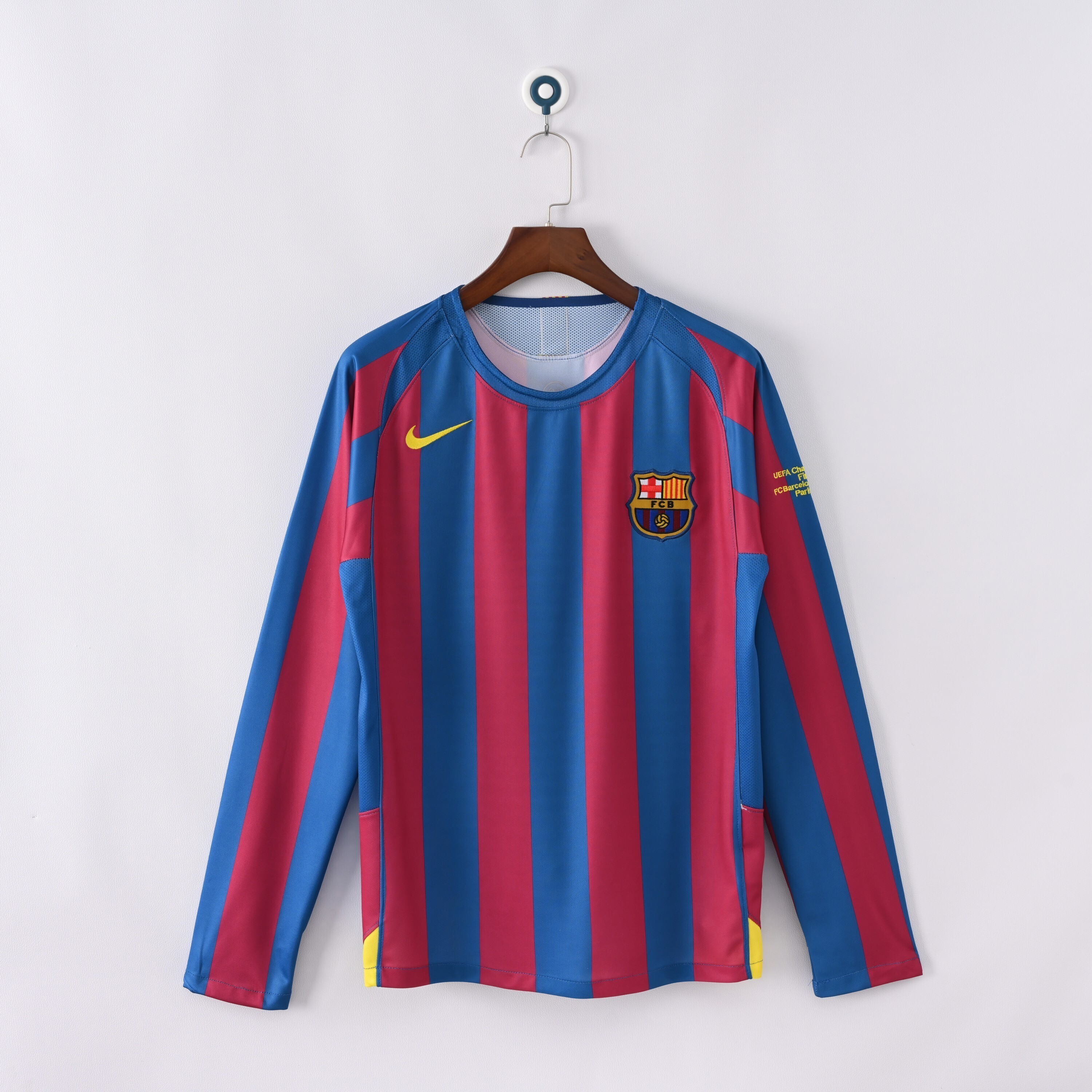 2005-2006 BAR Home Retro Long Sleeve Soccer Jersey (长袖)(带决赛字)