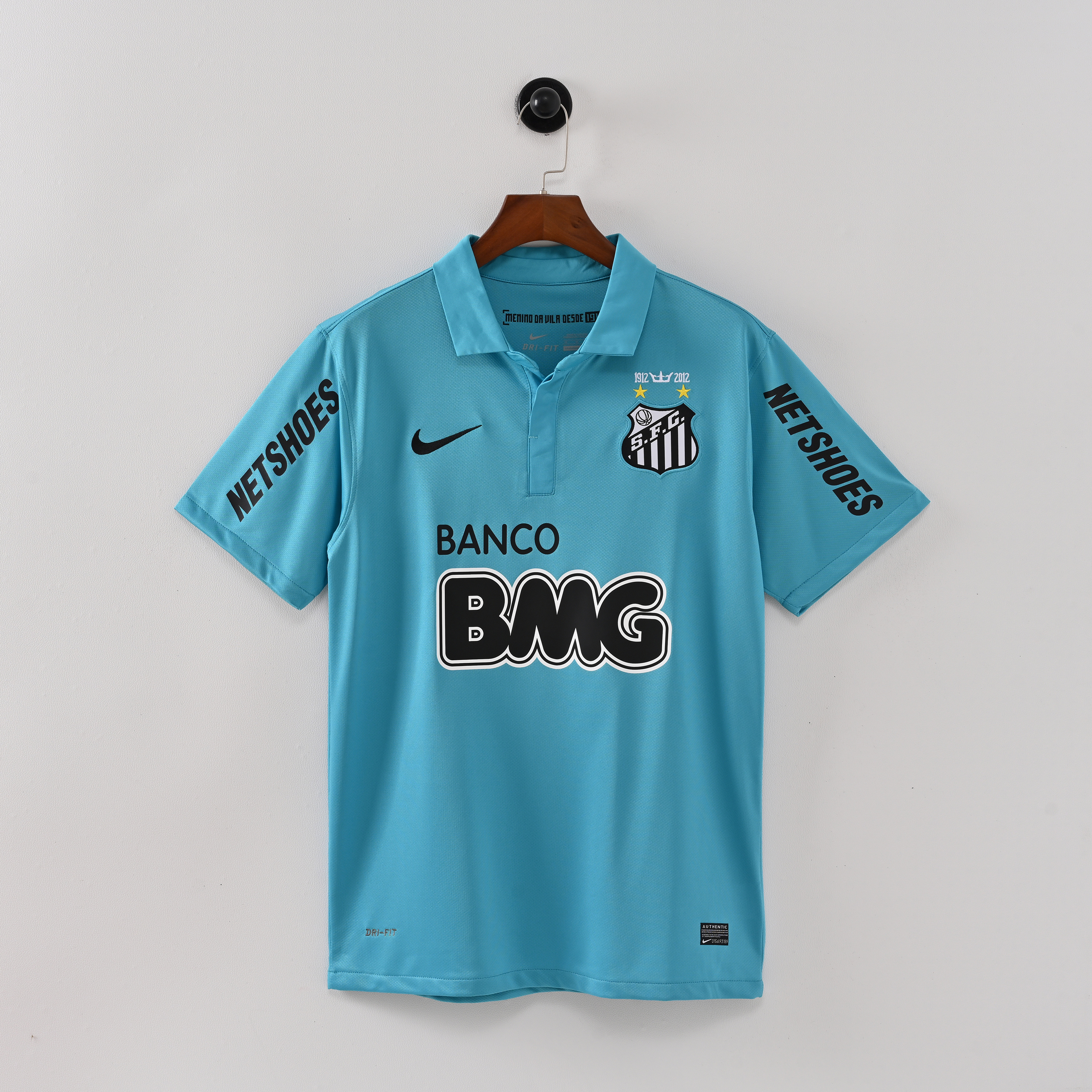 2012-2013 Santos FC Blue Retro Soccer Jersey (Retro)
