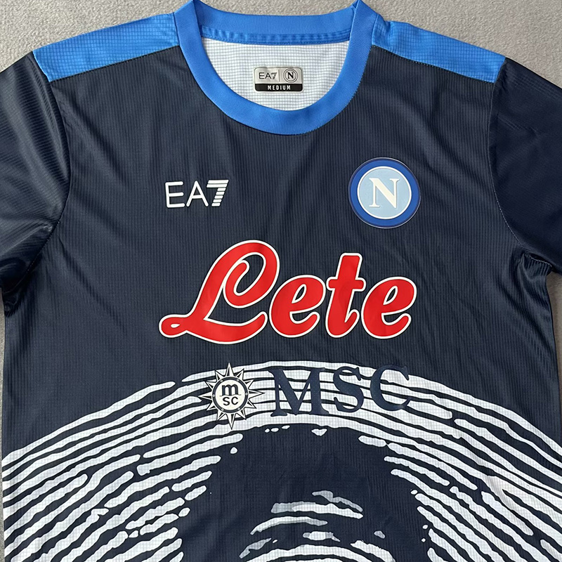 21-22 Napoli Royal blue Commemorative Edition Fans Soccer Jersey