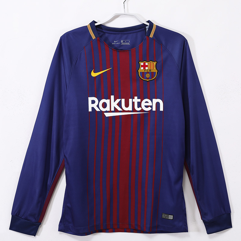 2017-2018 BAR Home Long Sleeve Retro Soccer Jersey (长袖)