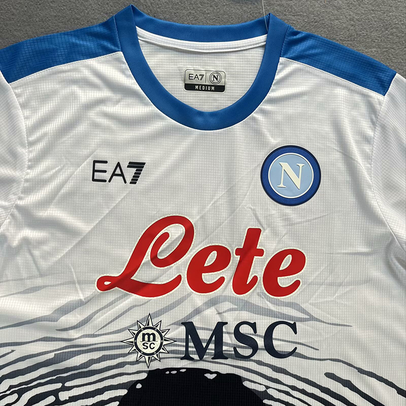 21-22 Napoli White Commemorative Edition Fans Soccer Jersey