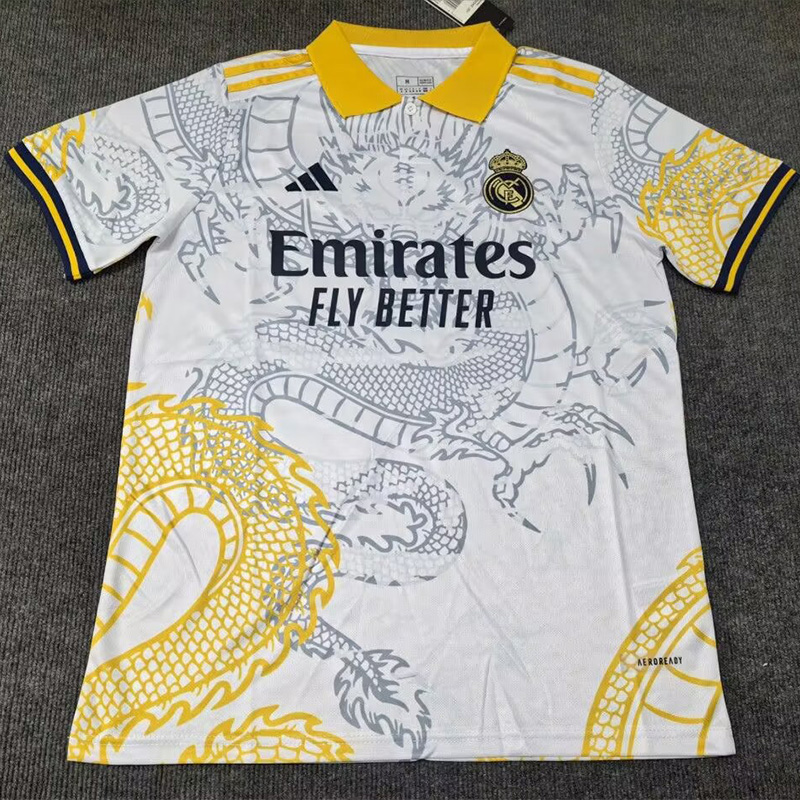 25-26 RMA Yellow White Polo Short Sleeve *龙