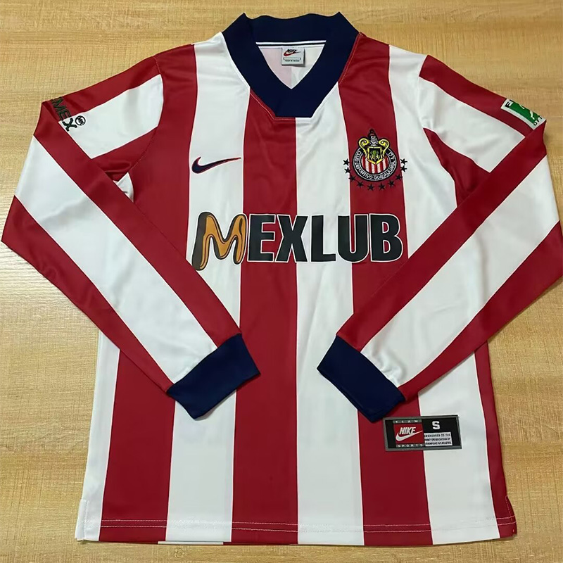 1996-1997 Chivas Home Long Sleeve Retro Soccer Jersey (长袖)