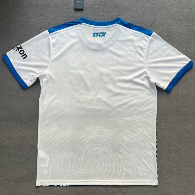 21-22 Napoli White Commemorative Edition Fans Soccer Jersey