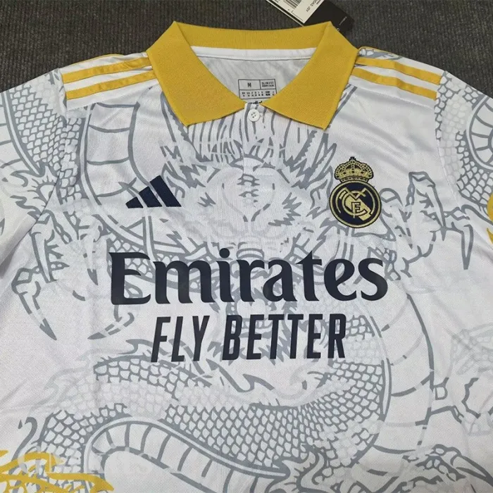 25-26 RMA Yellow White Polo Short Sleeve *龙