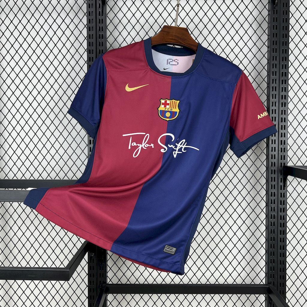 24-25 BAR Home El Clasico Edition Fans Soccer Jersey *德比版