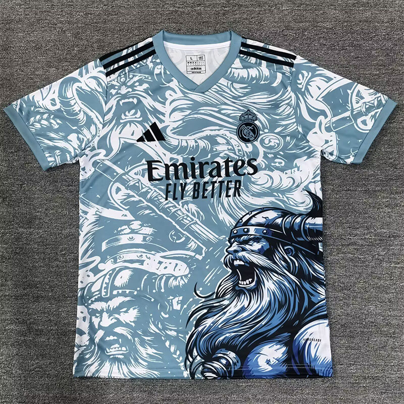 25-26 RMA Blue Special Edition Fans Training Shirts *牛头