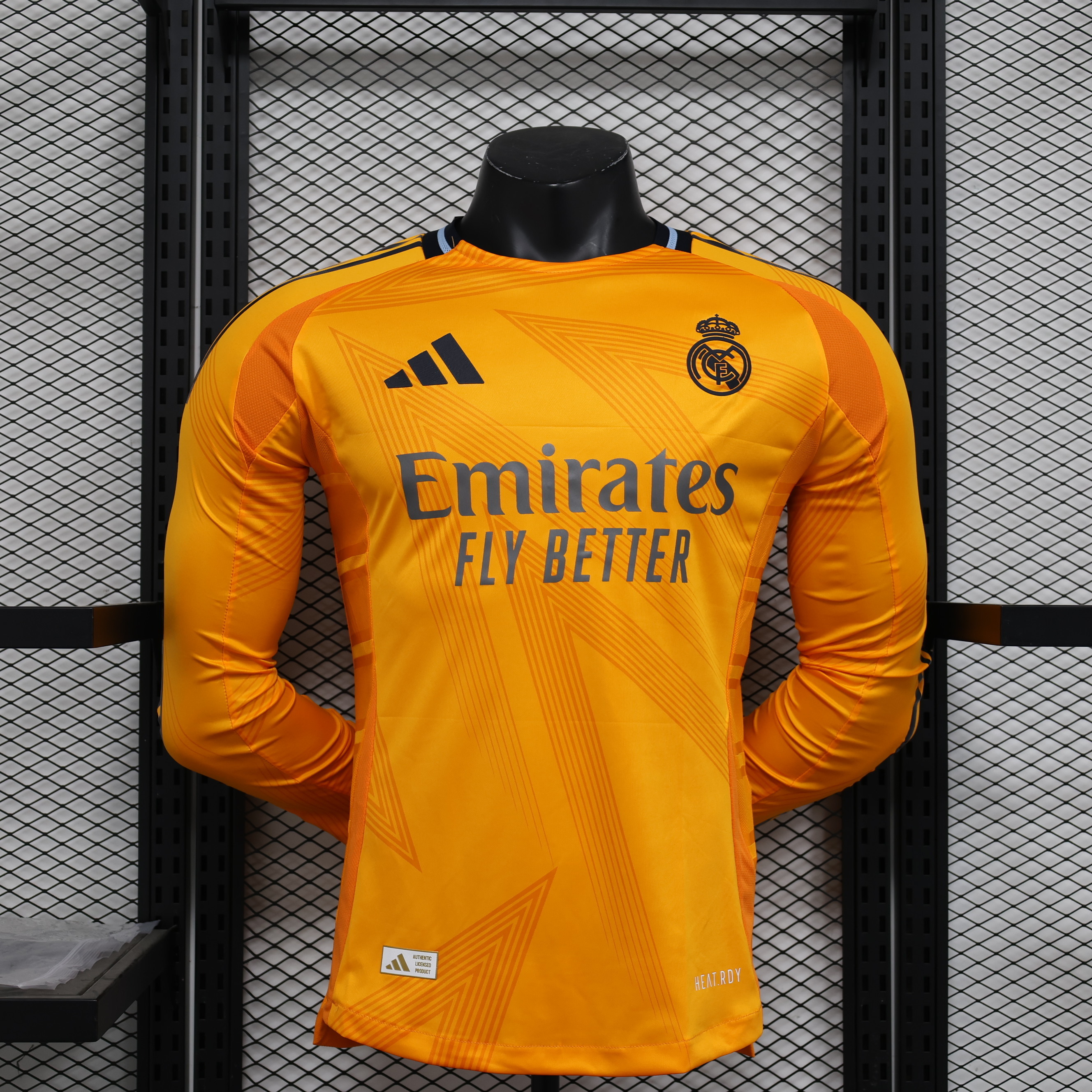 24-25 Real Madrid Away Long Sleeve Player Version Soccer Jersey (长袖球员)