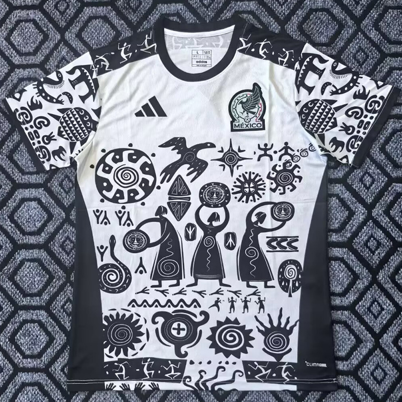 2025-26 Mexico Black White Special EditionTraining Shirts