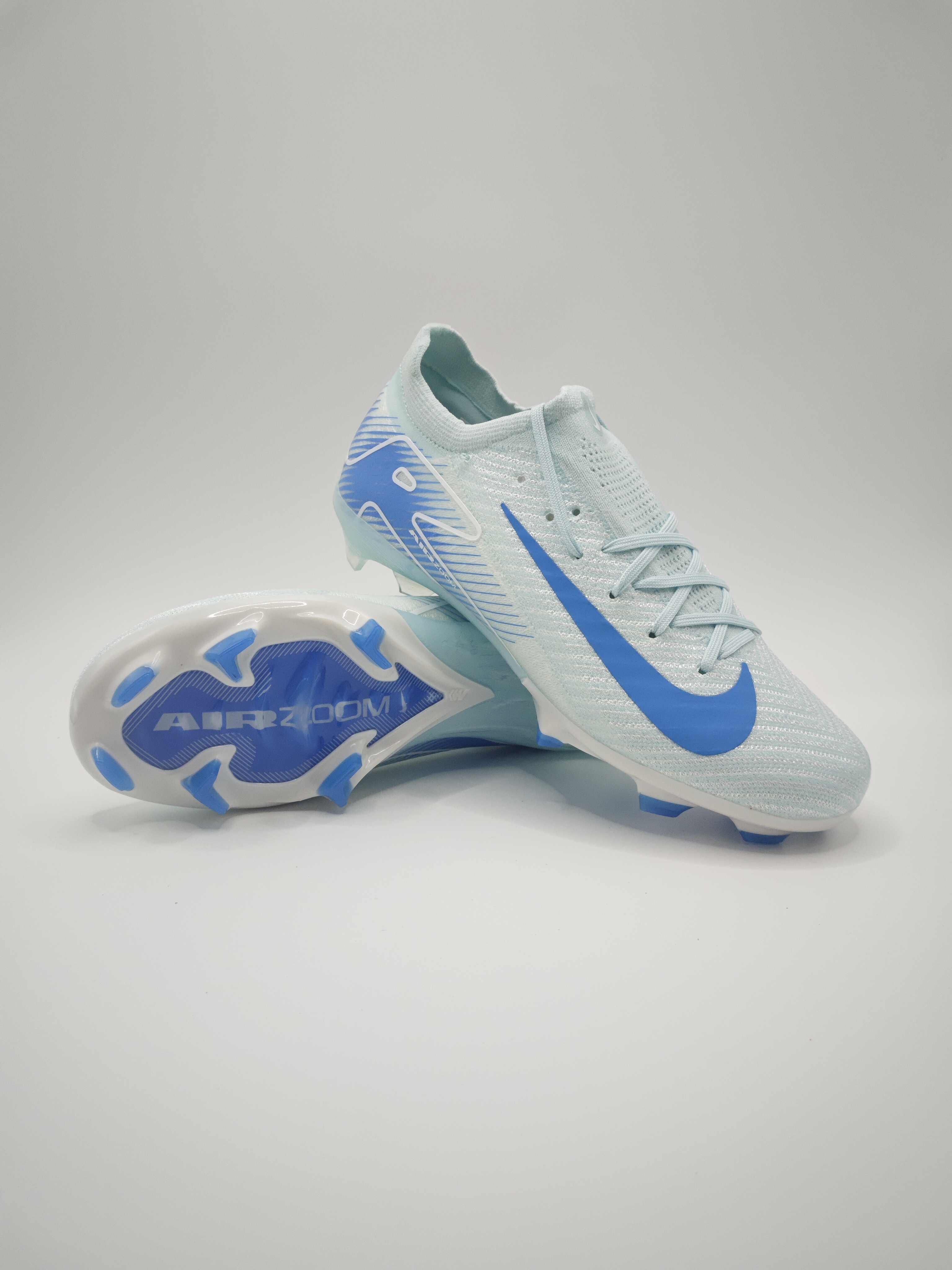 Nike Mercurial 16 FG Soccer Cleats with Built-in Bonded Pack: Full Air Cushion for All-Match Comfort, Waterproof Knit for Wet Fields