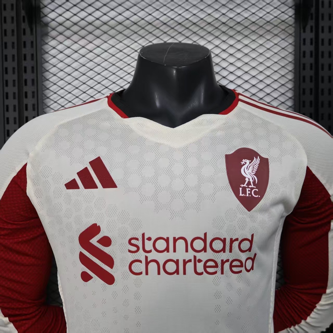 2025-26 LIV Away Long Sleeve Player Version Soccer Jersey(长袖球员)