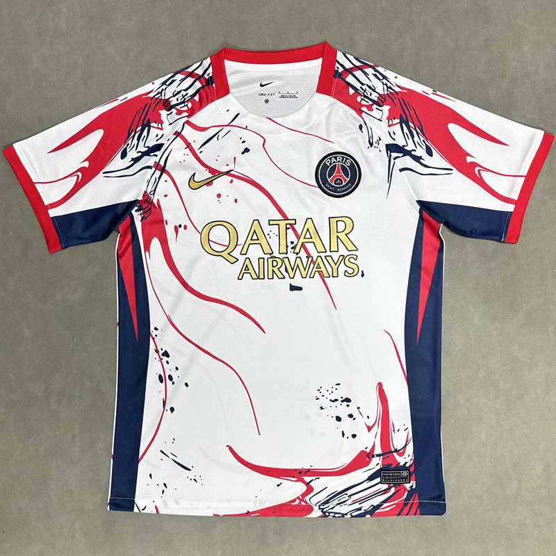 2025-26 PSG White Special Edition Fans Training shirts