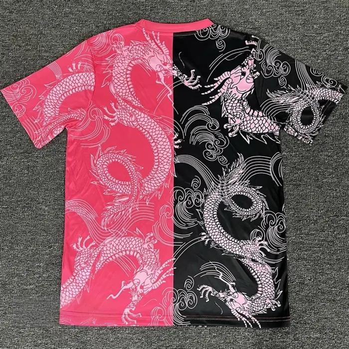 25-26 RMA Pink Black Special Edition Fans Training Shirts *粉龙纹
