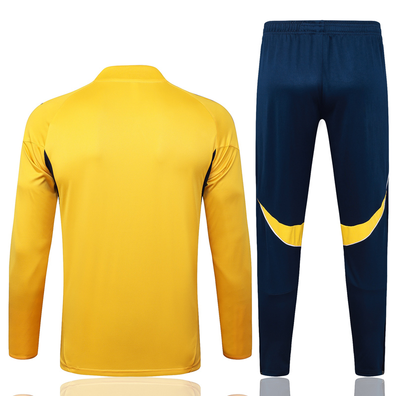 2025-26 Boca Juniors Yellow Half Pull Tracksuit#B25109(半拉链)