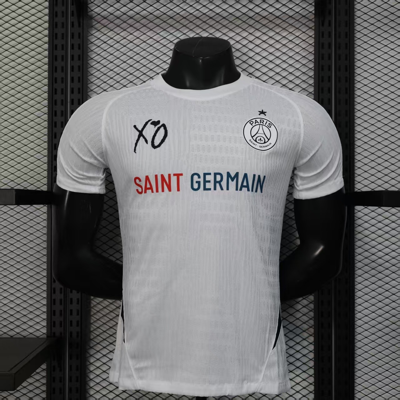 25-26 PSG White XO Special Edition Player Version Training shirts