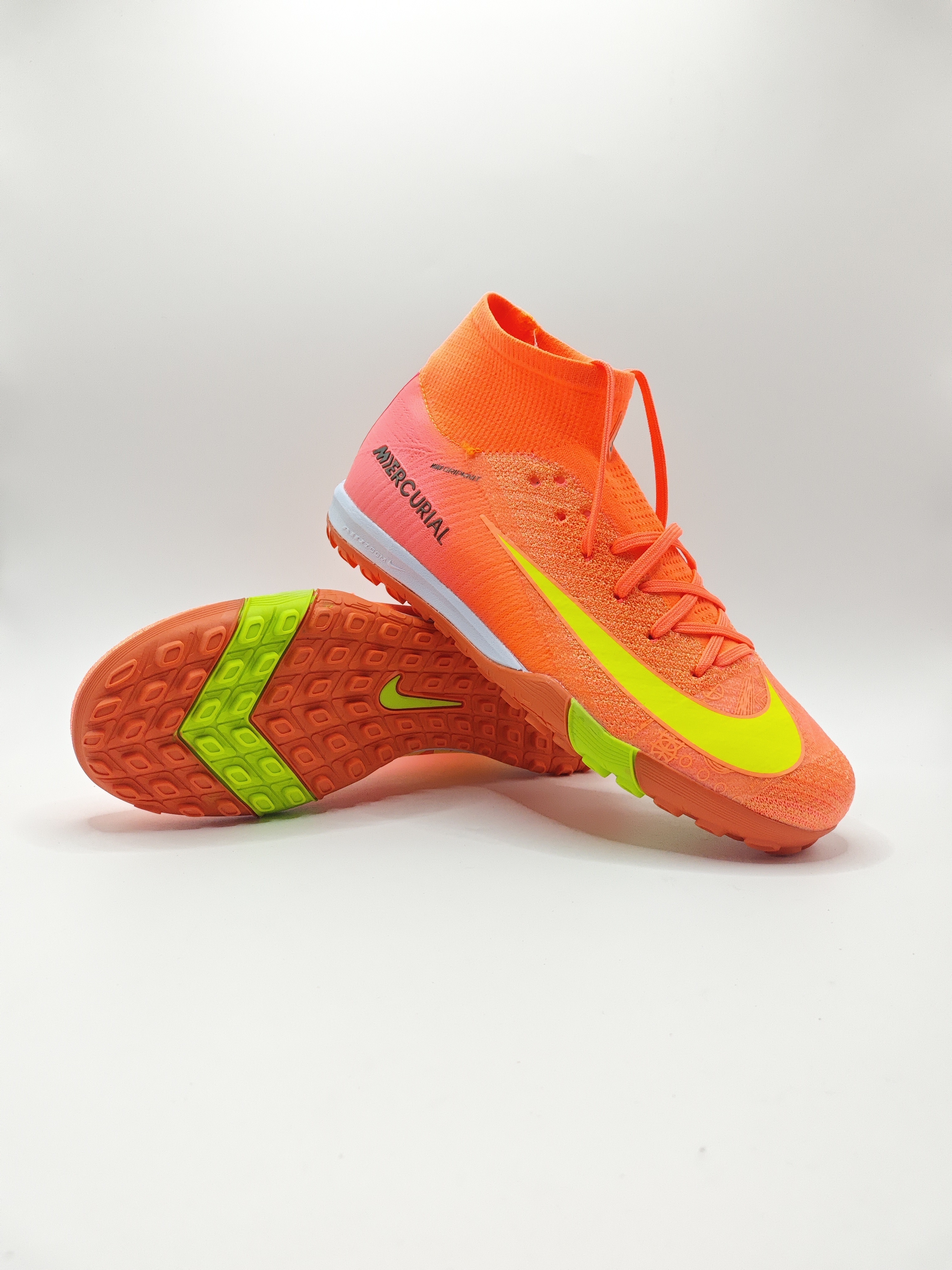 Nike Mercurial 16 High-Top Built-in Full Air Cushion Waterproof Knit Turf Studs MD Outsole Soccer Cleats